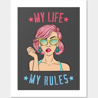 My Life My Rules Posters and Art